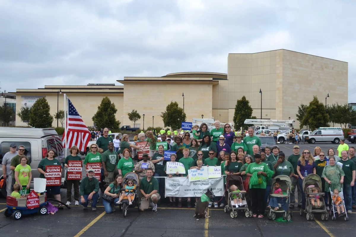 AFSCME members together at a gathering
